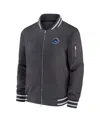 Nike Men's Anthracite Boise State Broncos Full-zip Bomber Jacket In Anthracite
