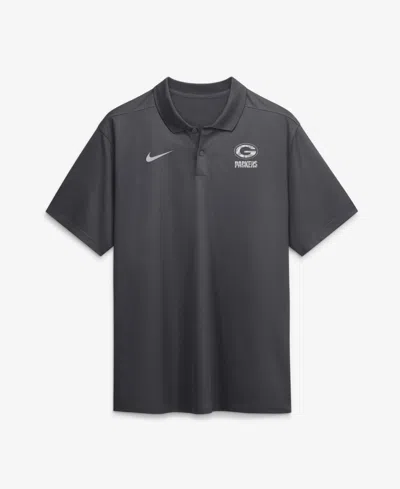 Nike Men's Anthracite Buffalo Bills Fractal Logo Victory Dri-fit Polo Shirt In Gray