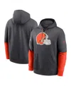 Nike Cleveland Browns Sideline Team Issue Club  Men's Nfl Pullover Hoodie In Black
