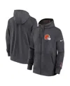 Nike Cleveland Browns Playbook Page Club  Men's Nfl Full-zip Hoodie In Gray