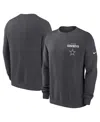 Nike Navy Dallas Cowboys Primetime Club Fleece Pullover Sweatshirt In Gray