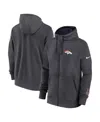 Nike Denver Broncos Playbook Page Club  Men's Nfl Full-zip Hoodie In Gray