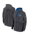 Nike Detroit Lions Playbook Page Club  Men's Nfl Full-zip Hoodie In Gray