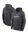 Nike Men's Detroit Lions Toss Sweep Menâs  Therma Nfl Pullover Hoodie In Gray