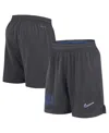 Nike Men's Anthracite Duke Blue Devils 2024 Sideline Mesh Shorts In Anthracite,royal