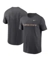 Nike Florida State Seminoles Primetime Wordmark  Men's College T-shirt In Anthracite