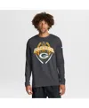 Nike Men's Anthracite Green Bay Packers Primetime Legend Icon Performance Long Sleeve T-shirt In Gray