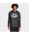 Nike Anthracite Green Bay Packers Sideline Standard Issue Initial Home Dri-fit Hoodie In Gray