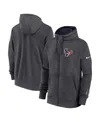 Nike Houston Texans Playbook Page Club  Men's Nfl Full-zip Hoodie In Gray