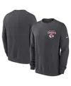 Nike Men's Anthracite Kansas City Chiefs Primetime Club Fleece Pullover Sweatshirt In Gray