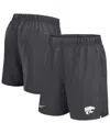 Nike Men's Anthracite Kansas State Wildcats Performance Victory Shorts In Gray