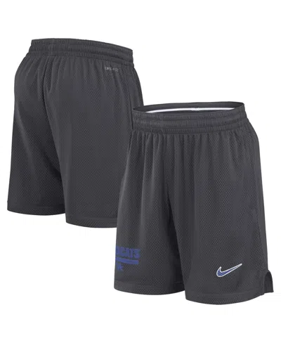 Nike Men's Anthracite Kentucky Wildcats 2024 Sideline Mesh Shorts In Anthracite,white