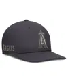 Nike Men's Anthracite Los Angeles Angels Statement Pro Snapback Hat In Gray