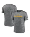Nike Men's Anthracite Los Angeles Chargers Blitz Velocity Modern Performance T-shirt In Anthracite