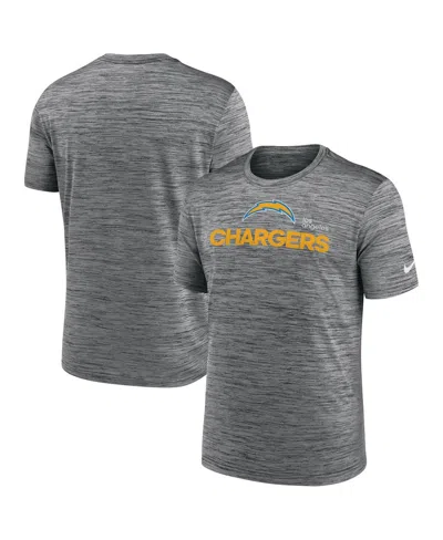 Nike Men's Anthracite Los Angeles Chargers Blitz Velocity Modern Performance T-shirt