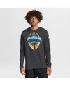 Nike Men's Anthracite Los Angeles Chargers Primetime Legend Icon Performance Long Sleeve T-shirt In Gray