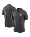 Nike Men's Anthracite Miami Dolphins Franchise Performance Polo In Anthracite