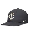 Nike Men's Anthracite Minnesota Twins Statement Pro Snapback Hat In Gray