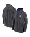 Nike Anthracite New York Giants Primetime Club Full-zip Hoodie In Gray