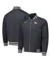 Nike Men's Anthracite Pitt Panthers Full-zip Bomber Jacket In Anthracite