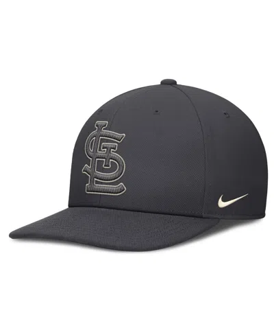 Nike Men's Anthracite St. Louis Cardinals Statement Pro Snapback Hat In Gray
