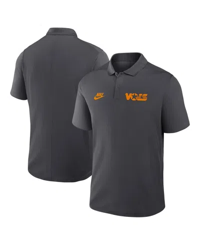 Nike Men's Anthracite Tennessee Volunteers Primetime Victory Legacy Vault Logo Performance Polo Shirt In Gray