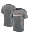 Nike Men's Anthracite Texas Longhorns Campus Center Stack Velocity Performance T-shirt In Gray