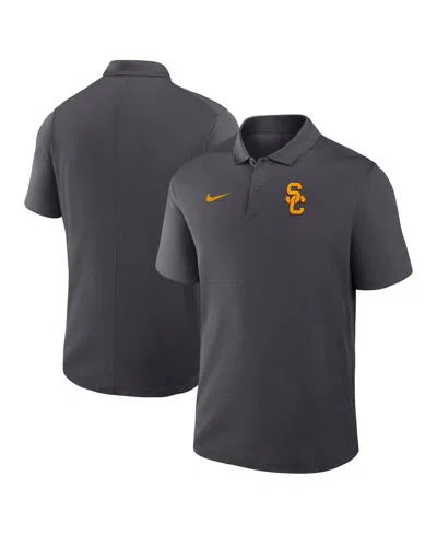 Nike Men's Anthracite Usc Trojans Primetime Victory Primary Logo Performance Polo Shirt