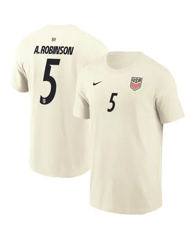 Nike Men's Antonee Robinson Cream Usmnt Home Name Number T-shirt In White