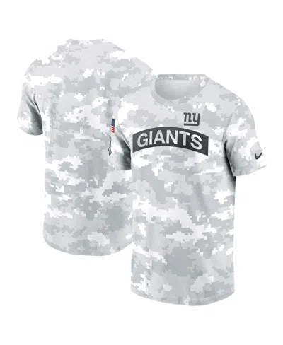Nike Men's Arctic Camo New York Giants 2024 Salute To Service Performance T-shirt