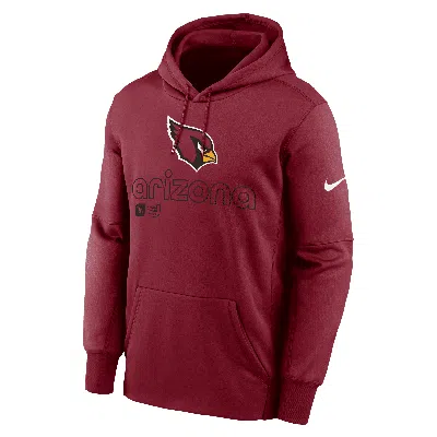 Nike Men's Arizona Cardinals Menâs  Therma Nfl Pullover Hoodie In Red