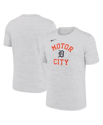 Nike Men's Ash Detroit Tigers Velocity Team Phrase Dri-fit T-shirt In Gray