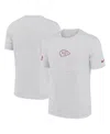 Nike Men's Ash Kansas City Chiefs Sideline Velocity Performance T-shirt In White