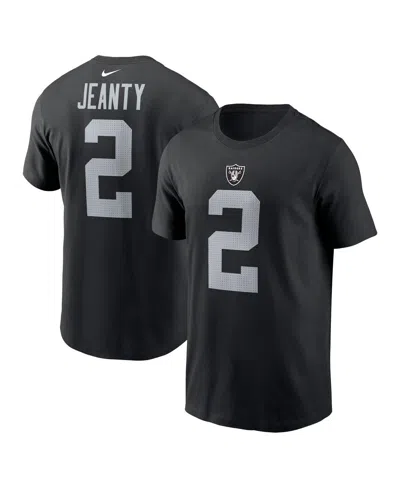 Nike Men's Ashton Jeanty Black Las Vegas Raiders 2025 Nfl Draft First Round Pick Name Number T-shirt