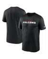 Nike Men's Atlanta Falcons Primetime Legend Wordmark Performance T-shirt In Black