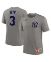 Nike Babe Ruth New York Yankees Cooperstown  Men's Mlb T-shirt In Gray