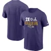 Nike Purple Baltimore Ravens Hometown Collection 2x Super Bowl Champions T-shirt In Purple