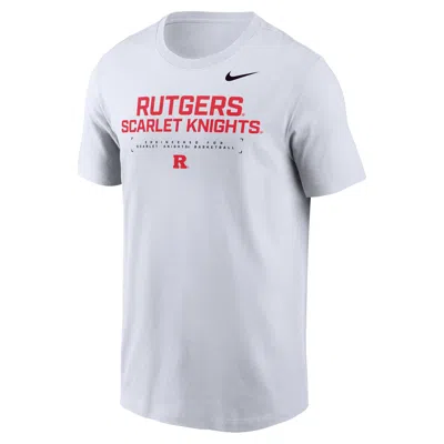 Nike Men's Basketball Dri-fit Short-sleeve T-shirt In White