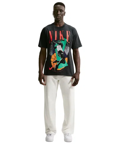 Nike Mens  T-shirt Long Sleeve Oc (retro Bball) In Black