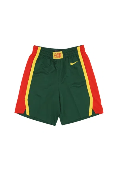 Nike Men's Basketball Shorts Limited Road Basketball Short Team Lithuania Gorge Green/chile Red