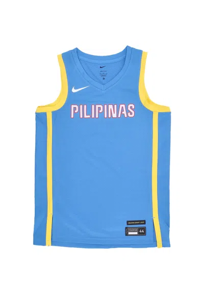 Nike Men's Basketball Tank Top Limited Road Jersey Team Philippines Lt Photo Blue/tour Yellow