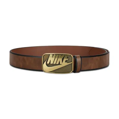 Nike Men's Bevel-edge Belt In Brown