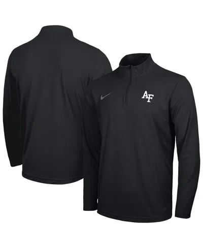 Nike Men's Black Air Force Falcons Intensity Performance Quarter-zip Pullover Sweatshirt