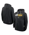 Nike Men's Black Appalachian State Mountaineers 2025 Sideline Performance Pullover Hoodie In Black