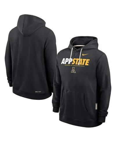 Nike Men's Black Appalachian State Mountaineers 2025 Sideline Performance Pullover Hoodie