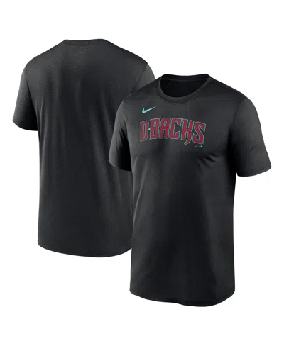 Nike Men's Black Arizona Diamondbacks Fuse Legend T-shirt In Black