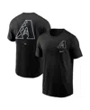 Nike Men's Black Arizona Diamondbacks Lights Out Bar Loading T-shirt In Black