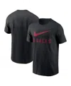 Nike Black Arizona Diamondbacks Swoosh T-shirt In Black
