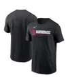 Nike Men's Black Arizona Diamondbacks Team Block T-shirt In Black