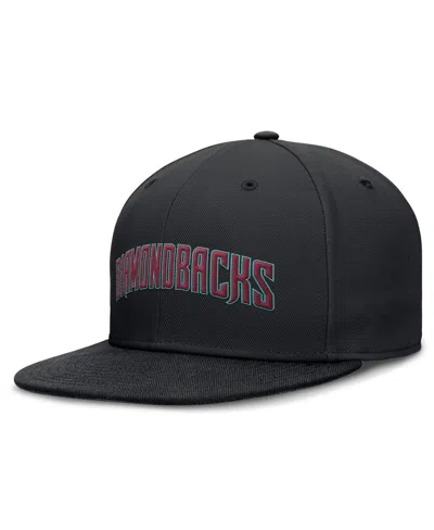 NIKE MEN'S BLACK ARIZONA DIAMONDBACKS TRUE PERFORMANCE FITTED HAT